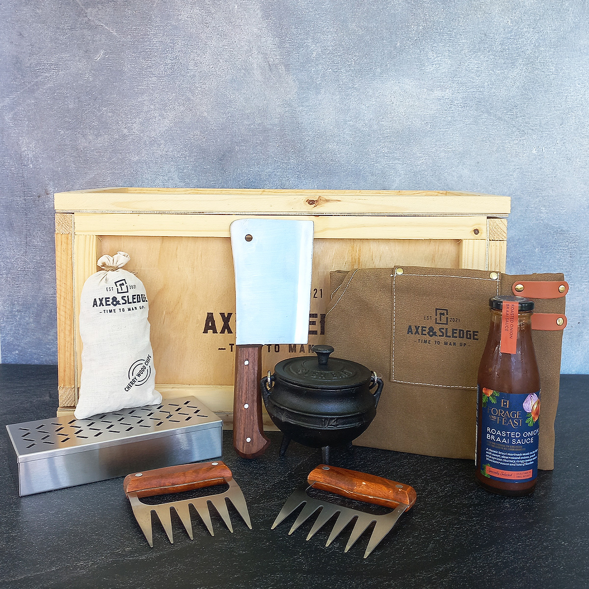 THE PITMASTER BRAAI CRATE - Axe & Sledge - Time To Man Up